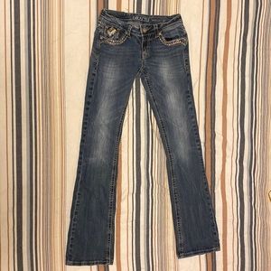 Grace in LA Medium Wash Bootcut Jeans Size 27